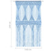 Perdea macrame, albastru, 140 x 240 cm, bumbac - WALTI WALTI