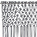 Perdea macrame, antracit, 140 x 240 cm, bumbac - WALTI WALTI