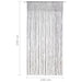 Perdea macrame, antracit, 140 x 240 cm, bumbac - WALTI WALTI