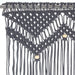 Perdea macrame, antracit, 140 x 240 cm, bumbac - WALTI WALTI