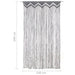 Perdea macrame, antracit, 140 x 240 cm, bumbac - WALTI WALTI