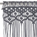 Perdea macrame, antracit, 140 x 240 cm, bumbac - WALTI WALTI