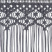 Perdea macrame, antracit, 140 x 240 cm, bumbac - WALTI WALTI