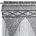 Perdea macrame, antracit, 140 x 240 cm, bumbac - WALTI WALTI