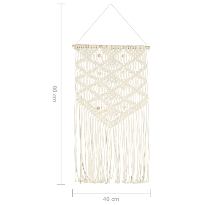Cuier de perete Macrame, 40x80, bumbac - WALTI WALTI