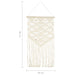 Cuier de perete Macrame, 40x80, bumbac - WALTI WALTI