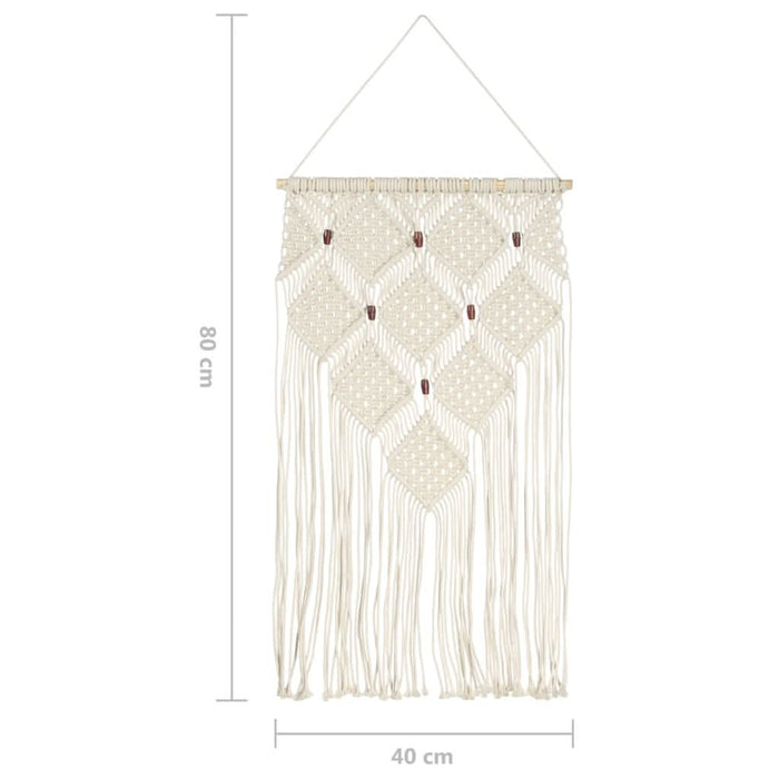 Cuier de perete din macrame, 40x80, bumbac - WALTI WALTI