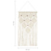 Cuier de perete din macrame, 40x80, bumbac - WALTI WALTI
