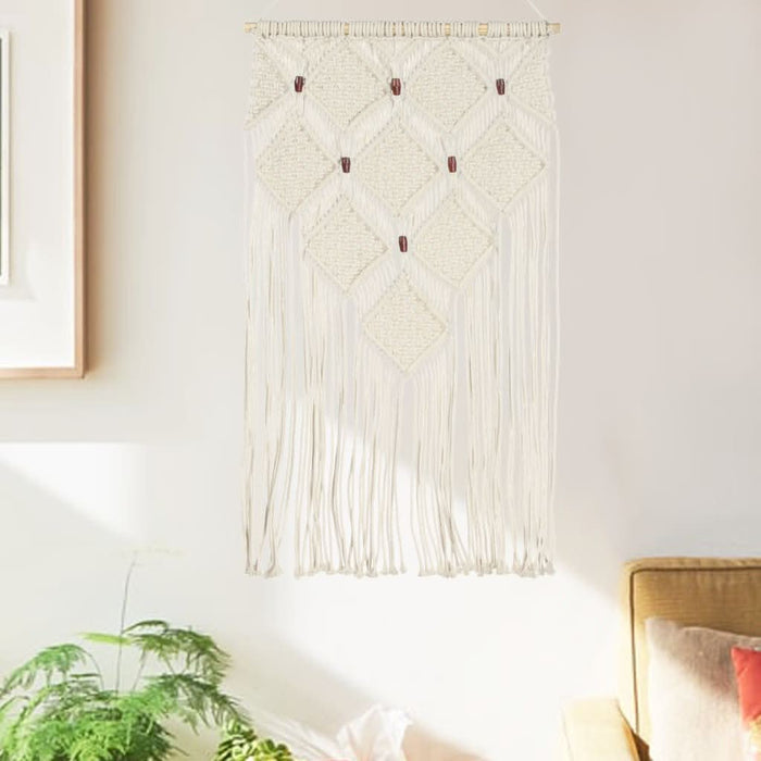 Cuier de perete din macrame, 40x80, bumbac - WALTI WALTI