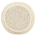 Taburet puf macrame lucrat manual, 45 x 30 cm, bumbac - WALTI WALTI