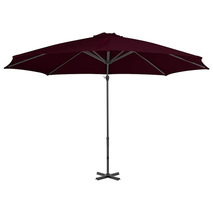 Umbrelă consolă de grădină, stâlp din aluminiu, roșu, 300 cm WALTI