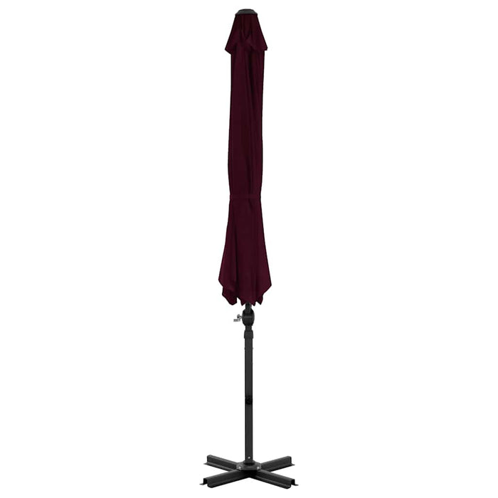Umbrelă consolă de grădină, stâlp din aluminiu, roșu, 300 cm WALTI