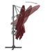 Umbrelă în consolă cu stâlp din aluminiu, bordo, 400x300 cm - WALTI WALTI