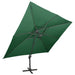 Umbrelă în consolă cu înveliș dublu, verde, 400x300 cm - WALTI WALTI