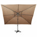 Umbrelă în consolă cu înveliș dublu, taupe, 400x300 cm - WALTI WALTI