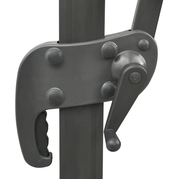 Umbrelă de grădină cantilever cu blat dublu, neagră, 400x300 cm WALTI