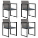 Set mobilier de exterior cu perne, 5 piese, gri, poliratan - WALTI WALTI