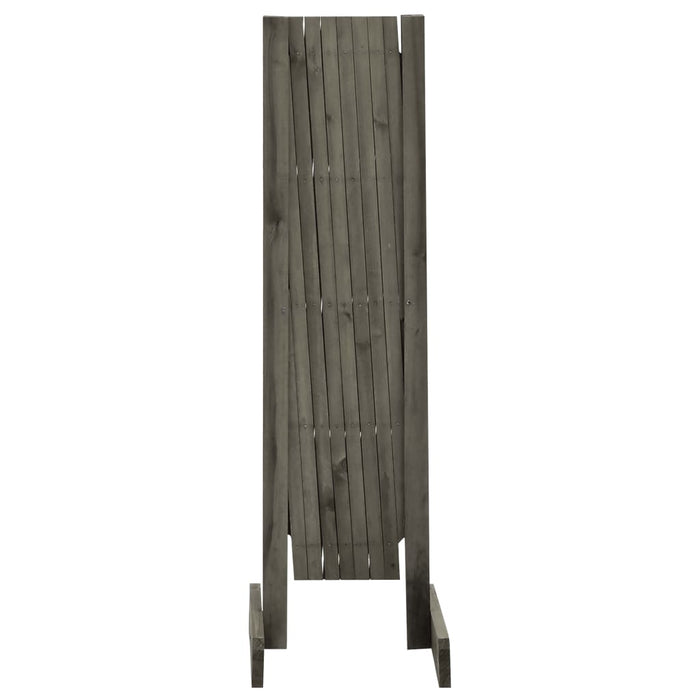 Gard cu zăbrele de grădină, gri, 150x80 cm, lemn masiv de brad - WALTI WALTI