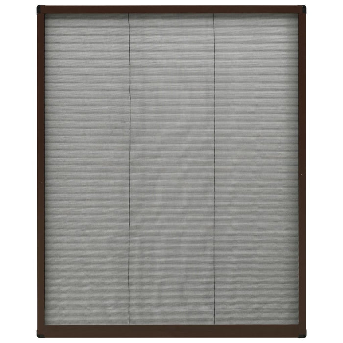 Plasă insecte plisse pentru ferestre, maro, 60x80 cm, aluminiu - WALTI WALTI
