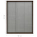 Plasă insecte plisse pentru ferestre, maro, 60x80 cm, aluminiu - WALTI WALTI