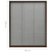 Plasă insecte plisse pentru ferestre, maro, 80x100 cm, aluminiu - WALTI WALTI