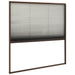 Plasă insecte plisse pentru ferestre, maro, 120x120cm, aluminiu - WALTI WALTI