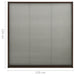 Plasă insecte plisse pentru ferestre, maro, 120x120cm, aluminiu - WALTI WALTI