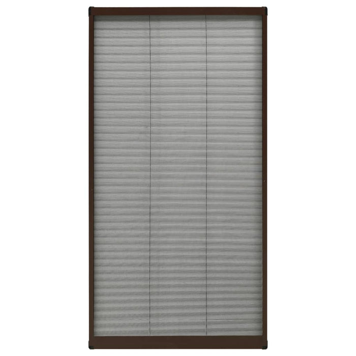 Plasă insecte plisse pentru ferestre, maro, 80x160 cm, aluminiu - WALTI WALTI