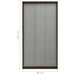 Plasă insecte plisse pentru ferestre, maro, 80x160 cm, aluminiu - WALTI WALTI