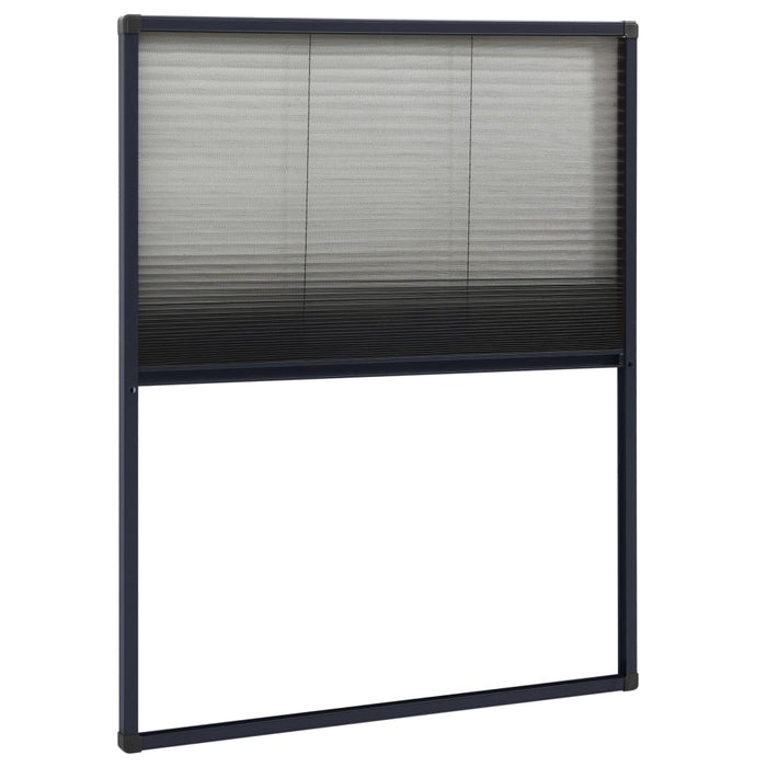 Plasă insecte plisse de ferestre, antracit, 60x80 cm, aluminiu - WALTI WALTI