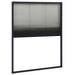 Plasă insecte plisse de ferestre, antracit, 60x80 cm, aluminiu - WALTI WALTI