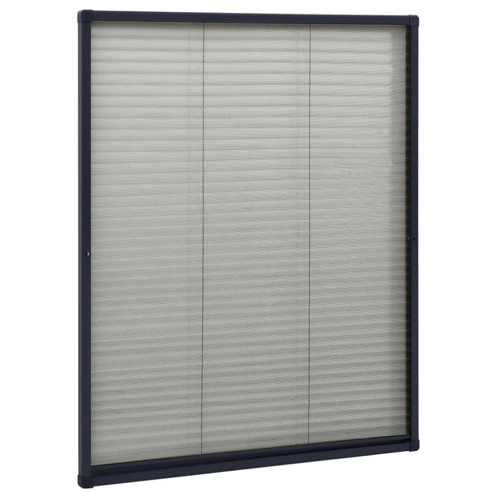Plasă insecte plisse de ferestre, antracit, 60x80 cm, aluminiu - WALTI WALTI