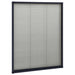 Plasă insecte plisse de ferestre, antracit, 60x80 cm, aluminiu - WALTI WALTI