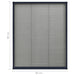 Plasă insecte plisse de ferestre, antracit, 60x80 cm, aluminiu - WALTI WALTI