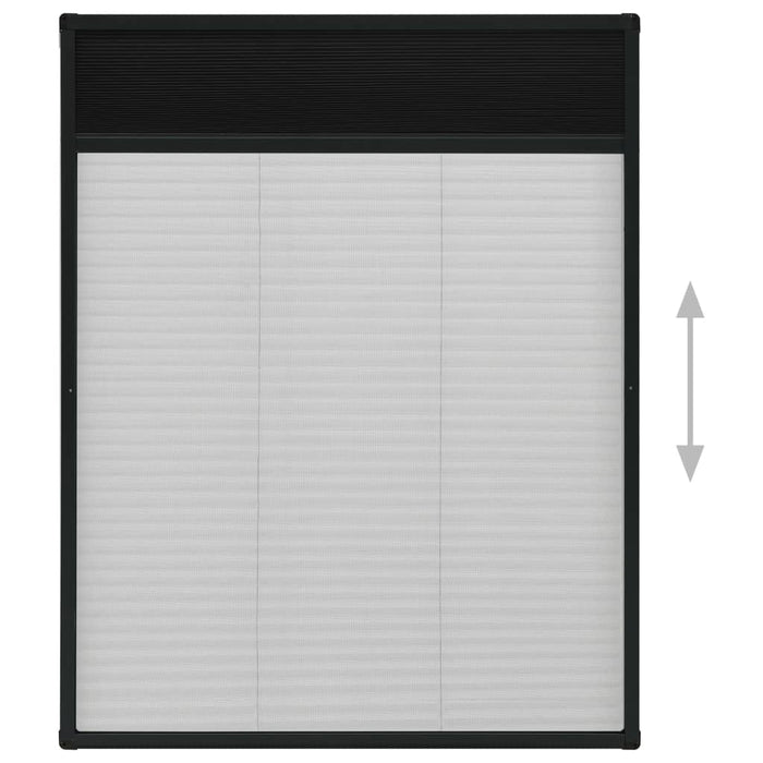 Ecran insecte pentru ferestre, antracit, 80x100 cm, aluminiu - WALTI WALTI
