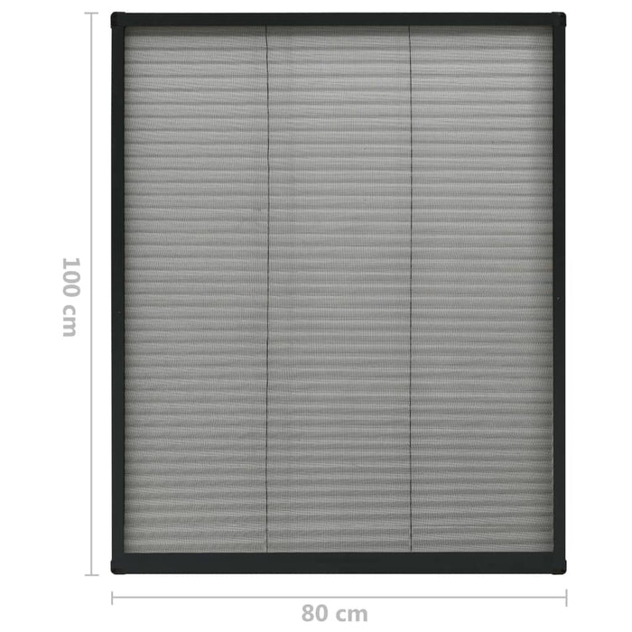 Ecran insecte pentru ferestre, antracit, 80x100 cm, aluminiu - WALTI WALTI
