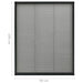 Ecran insecte pentru ferestre, antracit, 80x100 cm, aluminiu - WALTI WALTI