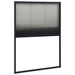 Plasă insecte plisse de ferestre, antracit, 80x120 cm, aluminiu - WALTI WALTI