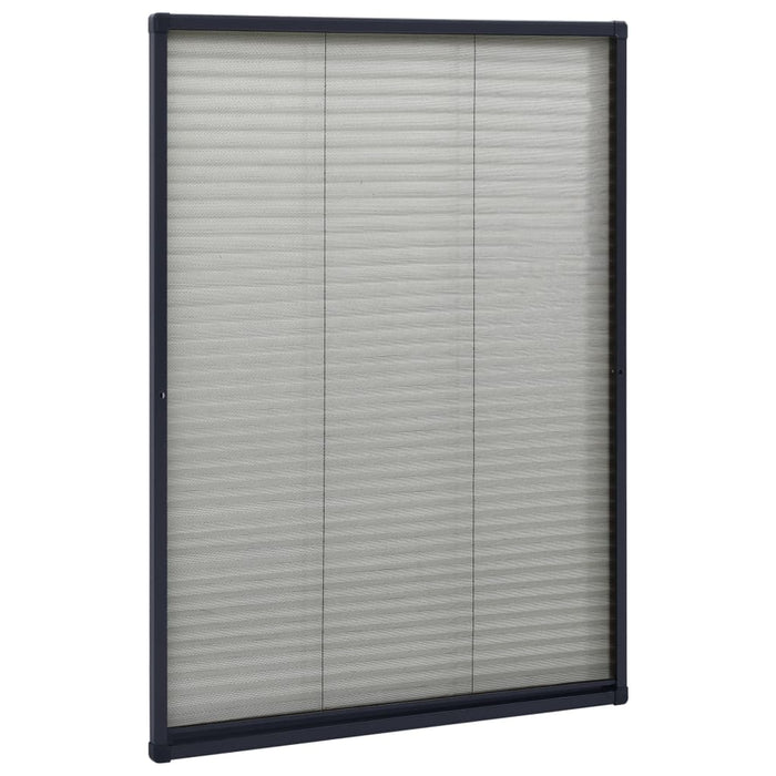 Plasă insecte plisse de ferestre, antracit, 80x120 cm, aluminiu - WALTI WALTI