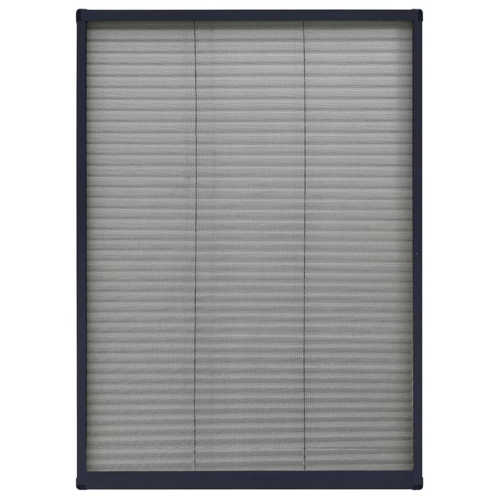 Plasă insecte plisse de ferestre, antracit, 80x120 cm, aluminiu - WALTI WALTI