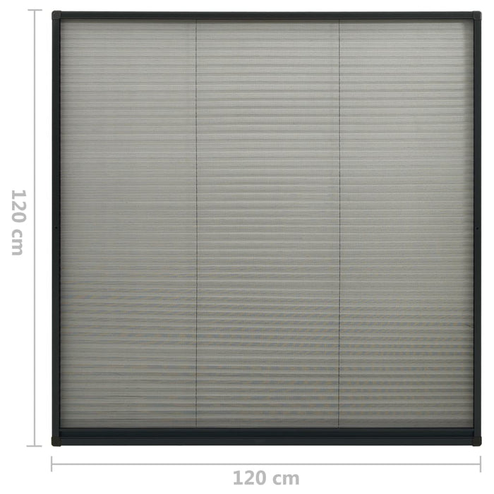 Ecran insecte pentru ferestre, antracit, 120x120 cm, aluminiu - WALTI WALTI