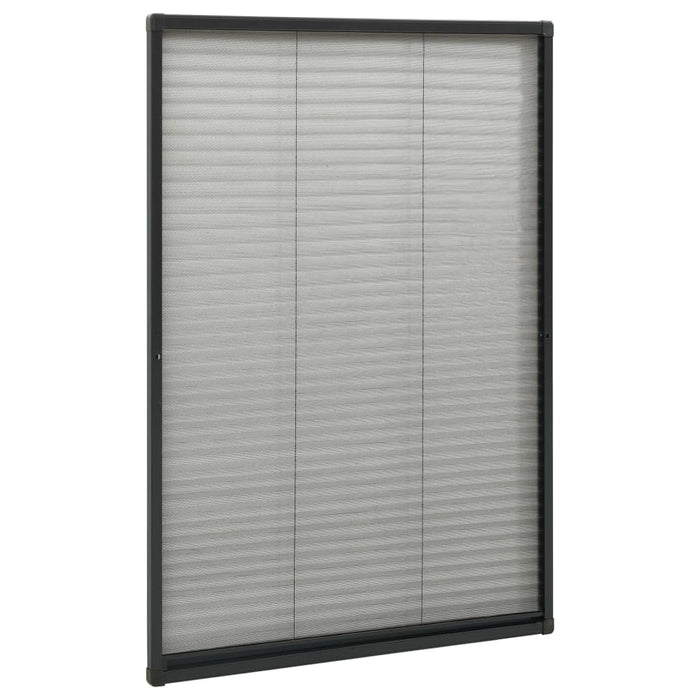 Plasă insecte plisse pentru ferestre antracit 80x160cm aluminiu - WALTI WALTI