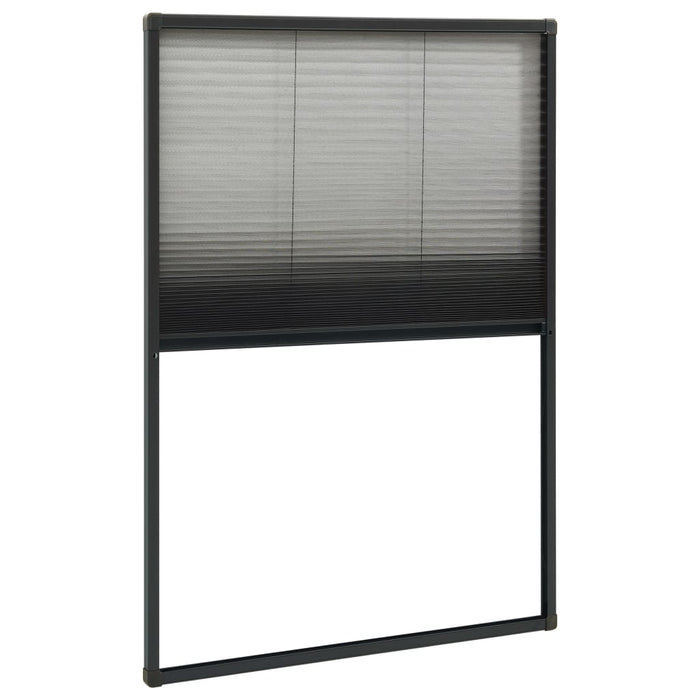 Plasă insecte plisse pentru ferestre antracit 80x160cm aluminiu - WALTI WALTI