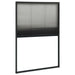 Plasă insecte plisse pentru ferestre antracit 80x160cm aluminiu - WALTI WALTI