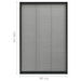 Plasă insecte plisse pentru ferestre antracit 80x160cm aluminiu - WALTI WALTI