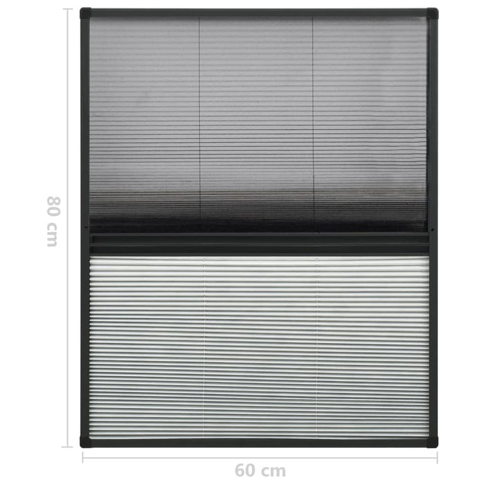 Plasă insecte pentru ferestre, 60x80 cm, aluminiu, cu umbrar - WALTI WALTI