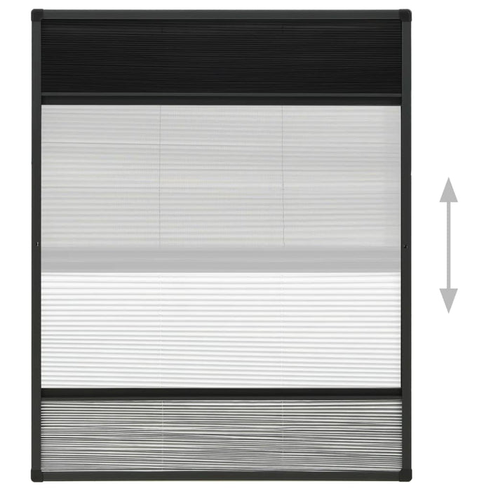 Plasă insecte pentru ferestre, 80x100 cm, aluminiu, cu umbrar - WALTI WALTI