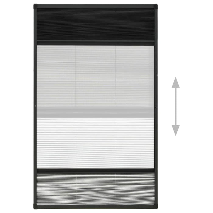 Ecran insecte pentru ferestre, cu umbrar, 80x160 cm, aluminiu - WALTI WALTI