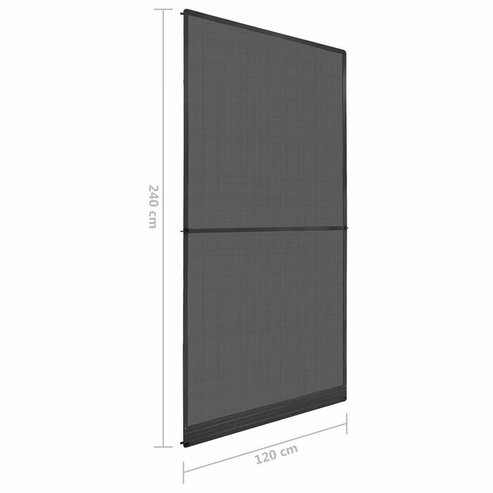 Ecran pentru Insecte cu Hinge Antracit și negru 120 x 240 cm - WALTI WALTI