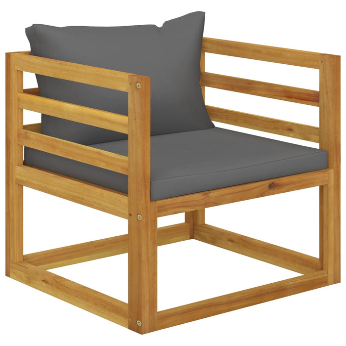 Set mobilier grădină cu perne, 6 piese, lemn masiv acacia WALTI